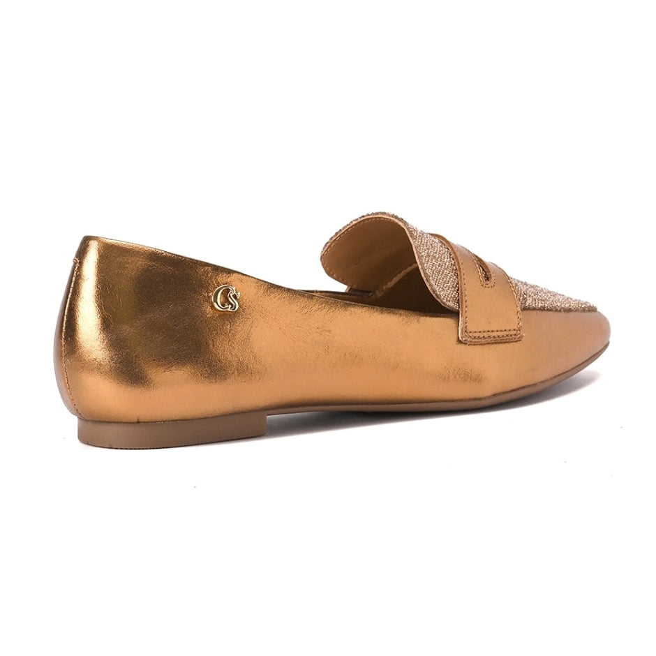 Mocassim Glam Bronze