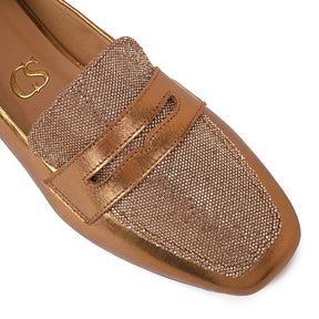 Mocassim Glam Bronze