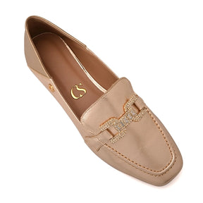 Mocassim Cristais Gold