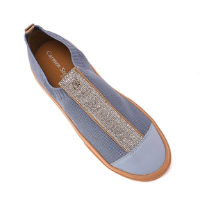 Tênis Slip On Knitted Cristal Delave