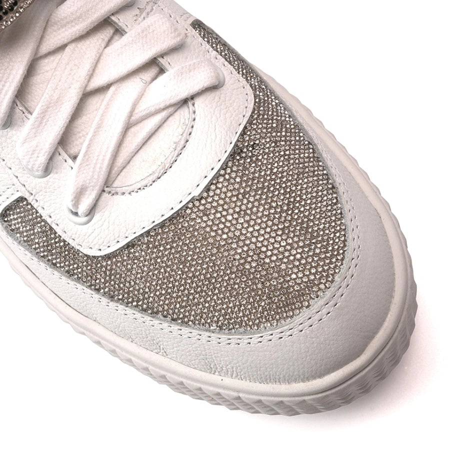 Tênis Sneaker Leather Silver