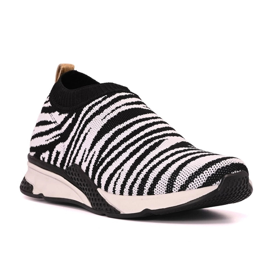 Tênis Knitted Zebra