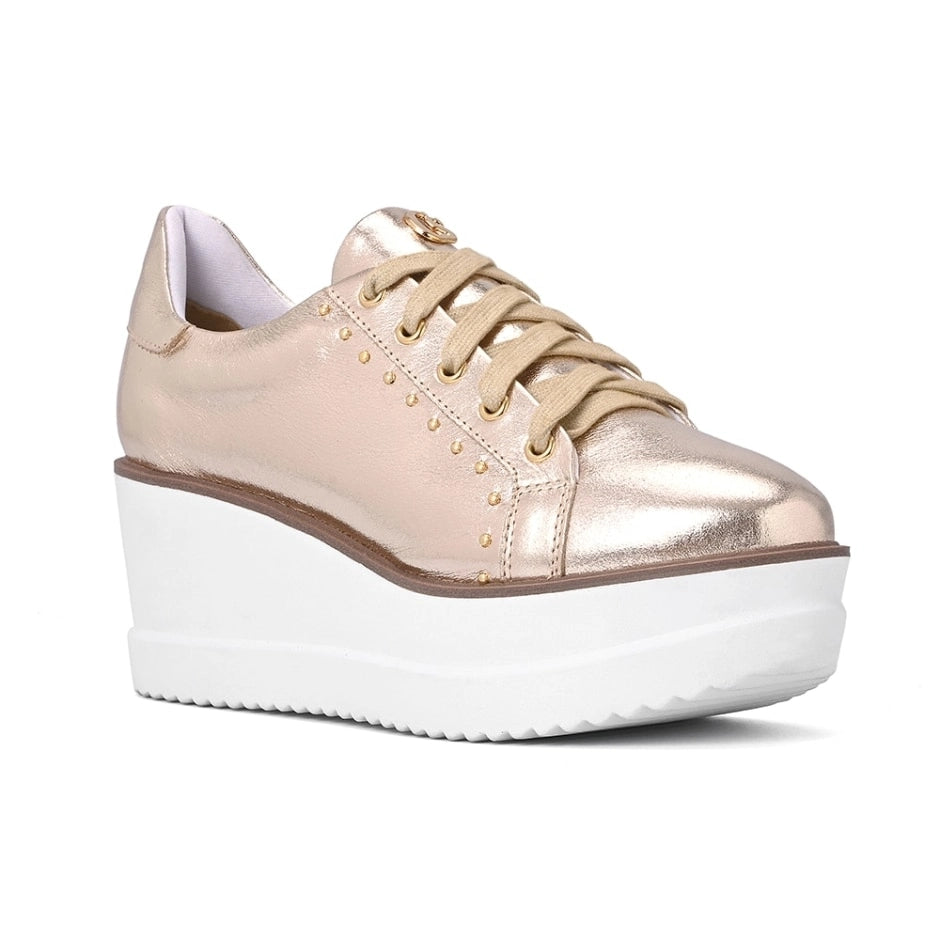 Tênis Flatform Metals Gold