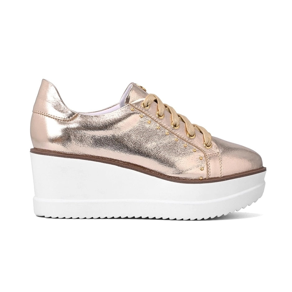 Tênis Flatform Metals Gold