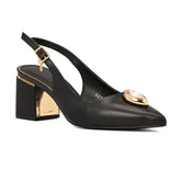 Scarpin Slingback Elegance Preto